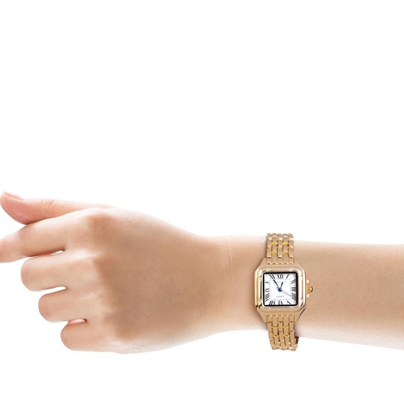 Panthere Classic Rectangle Stainless Steel
Gold Watch main image 11